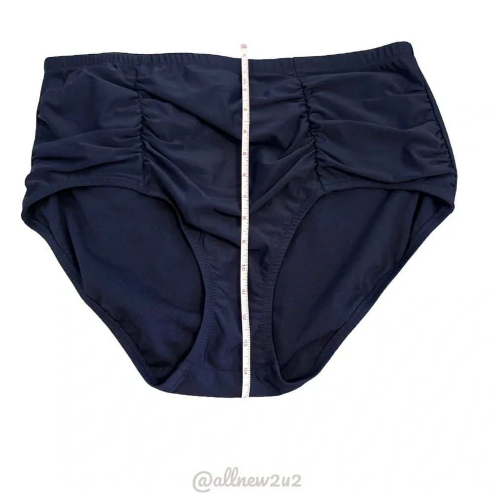 Raisins Swim Bottoms Ruched Panel Super flattering Size 22W New